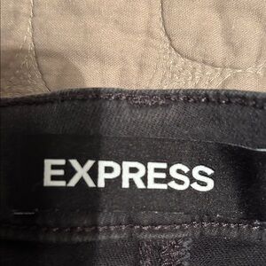 Express Black denim shorts
